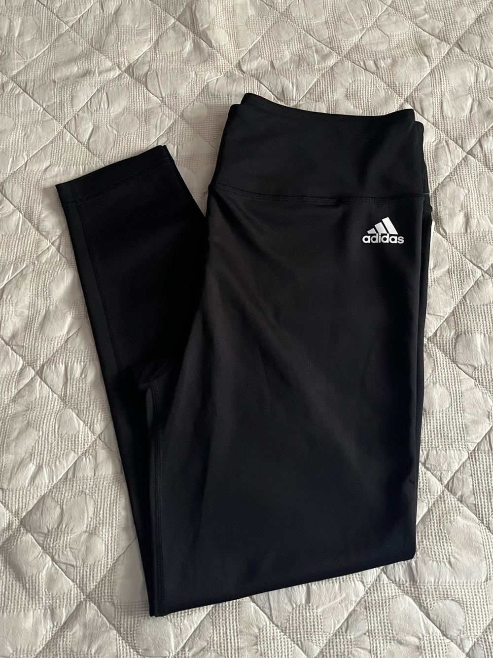 Adidas Black Athletic Leggings Size XL - Picture 1 of 5